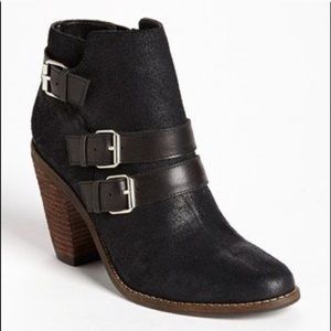 DV by Dolce Vita Black Suede Ankle Booties